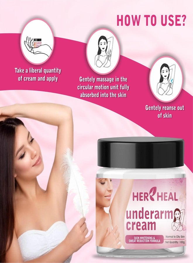 HER HEAL Underarm Whitening Cream For Women & Men 50 gm (Pack of 1) - Image 4