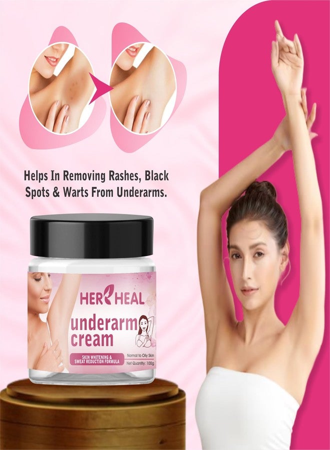 HER HEAL Underarm Whitening Cream For Women & Men 50 gm (Pack of 1) - Image 3