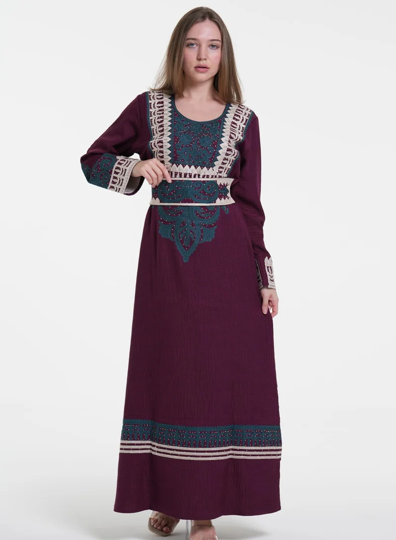 AL BENT AL SHARQIEH embroidered jalabiya dress