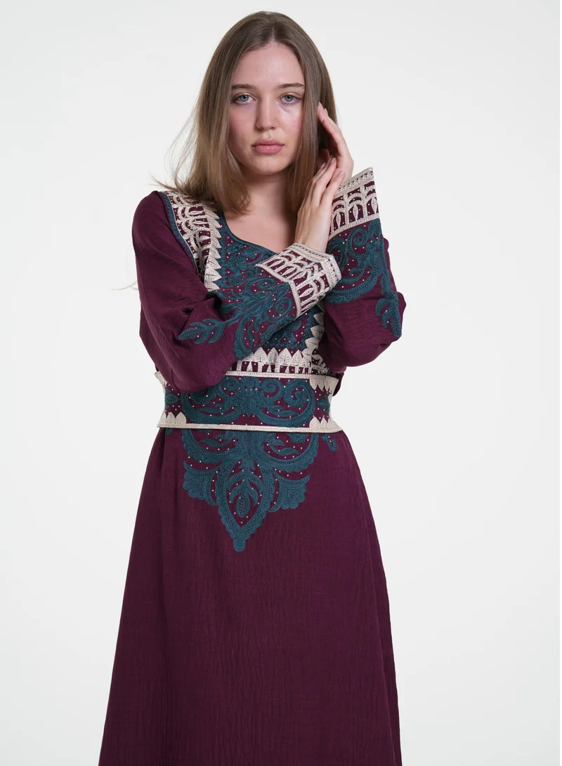 AL BENT AL SHARQIEH embroidered jalabiya dress