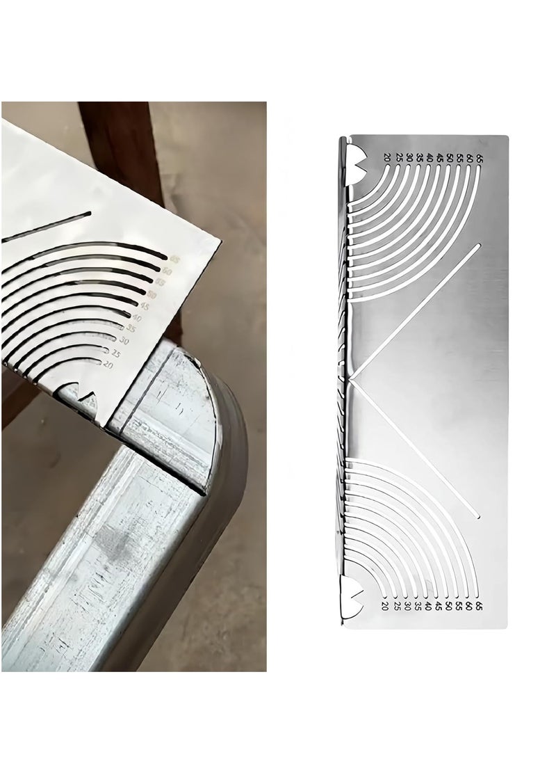 عام أدوات تحديد الزوايا والقوس - قلم تحديد قوس خطي قابل للتعديل مزدوج الأغراض، أداة رسم خط متوازي، أداة وضع علامات معدنية متعددة الأغراض للأعمال المعدنية، - Image 1