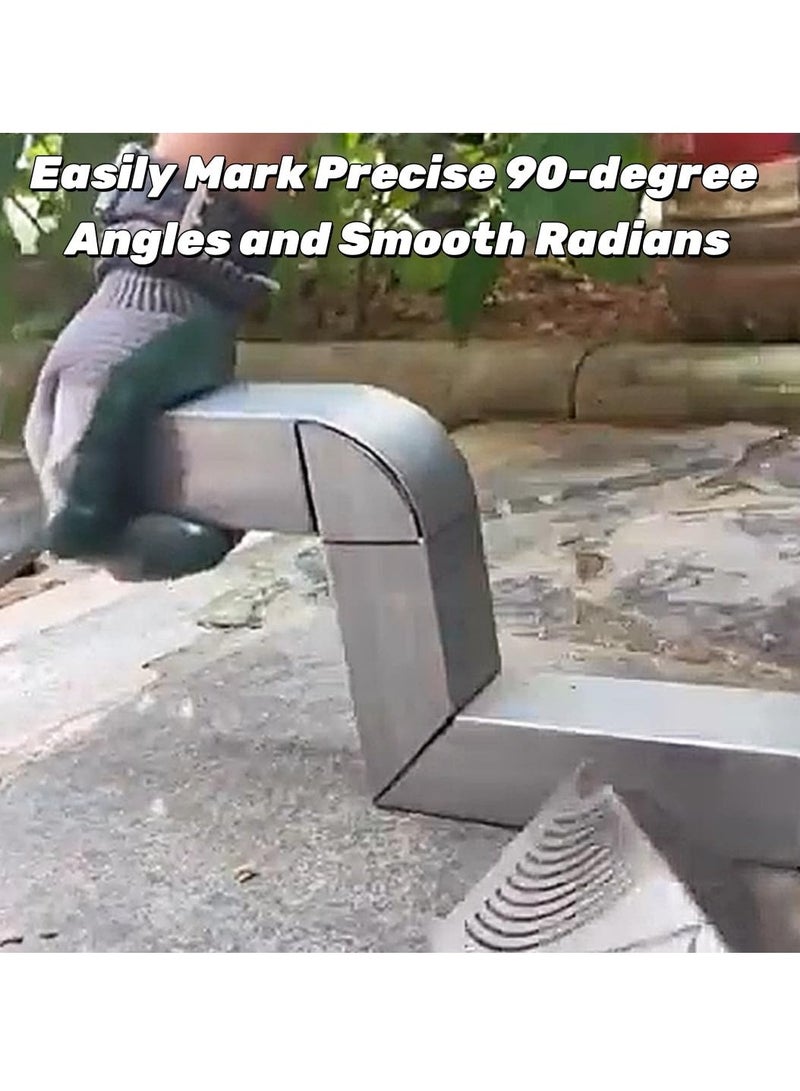 عام أدوات تحديد الزوايا والقوس - قلم تحديد قوس خطي قابل للتعديل مزدوج الأغراض، أداة رسم خط متوازي، أداة وضع علامات معدنية متعددة الأغراض للأعمال المعدنية، - Image 3