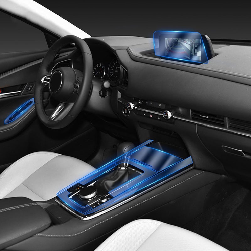 LAVIYE Car Interior Center Console Transparent TPU Protective Film Anti-Scratch Film Navigation Accessories,for Mazda CX-30 2020-2023 - Image 4
