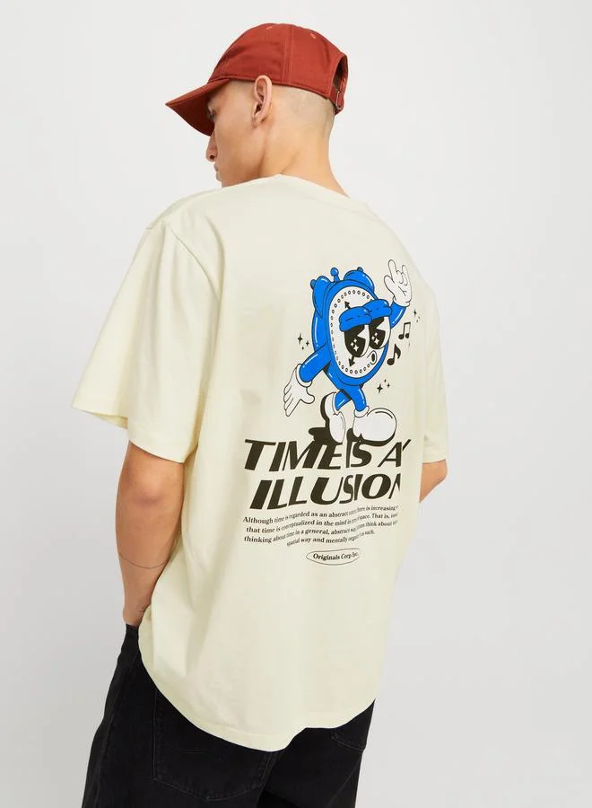 JACK & JONES Jack & Jones Graphic Print Crew Neck T-Shirt