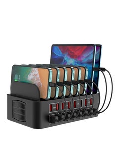 Excefore Charging Station for Multiple Devices,Multi Device Fast Charger Organizer Compatible with iPad,Tablet,Cell Phone,175W/35A 16-Port USB Charging Station for Home, Office, and Travel  - Image 1