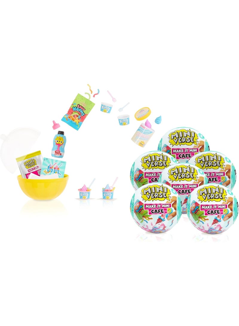 MGA's Miniverse MGA’s Miniverse Make It Mini Foods Café Series 5 Surprise, Collectible DIY Resin Snack & Dessert Replicas with Ingredients, Recipe Card, Accessories & Display, 8 to Collect- 546801 - Image 2