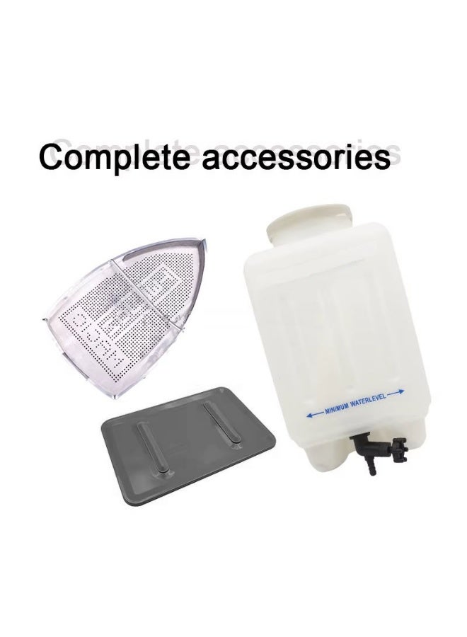 Fighter Gravity-Fed Steam Iron - Hanging Bottle Gravity Feed Steam Iron with Non-Stick Laminate Sole Plate, Demineralizer Cartridge & Silicone Iron Rest | 2.0 Water Tank 1600 Watts - Image 3