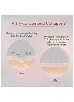 WELLBEING NUTRITION Glow Collagen Korean Marine Collagen Peptides With Skin Glutathione 250 G  - Image 4