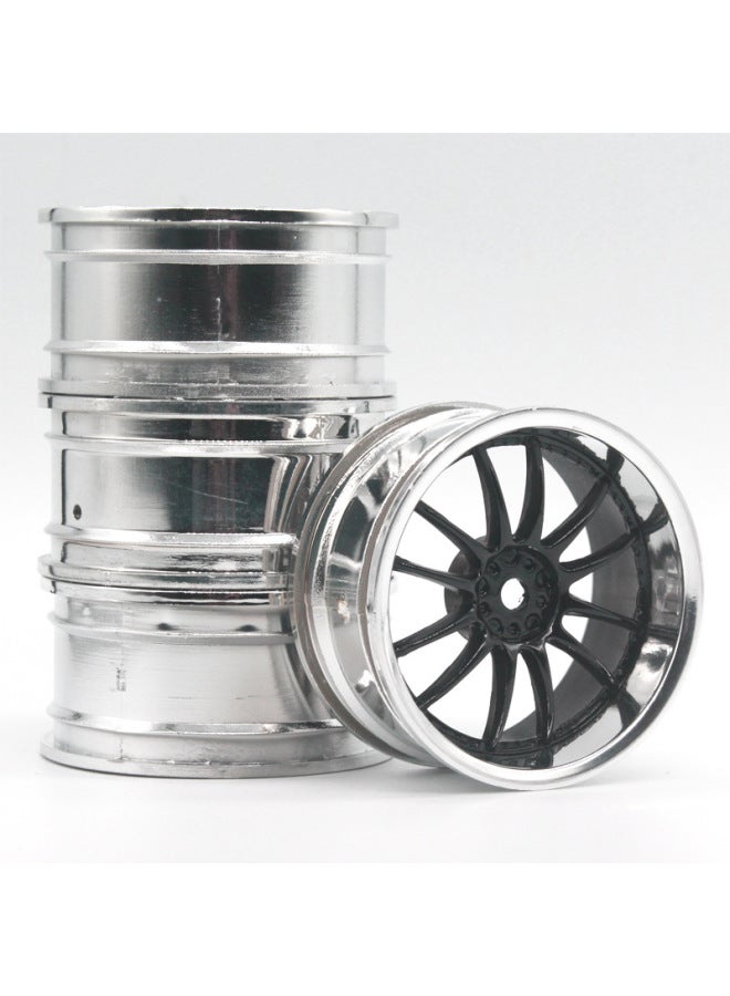 1:10 Flat Running Wheel Hub MoDel Car Drift Wheel Frame Oil AnD Electricity Rv Drift Racing Competition HSP Sakura D3D4-Color:Electroplated Red  - Image 4