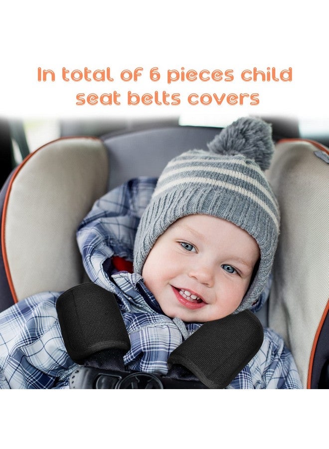 Riakrum 6 Pieces Baby Car Seat Strap Covers Soft Seat Belt Pads Cover for Kids Car Seat Straps Shoulder Pads Infant Stroller Strap Covers Seat Safety Belt Cushion for Boy and Girl - Image 5