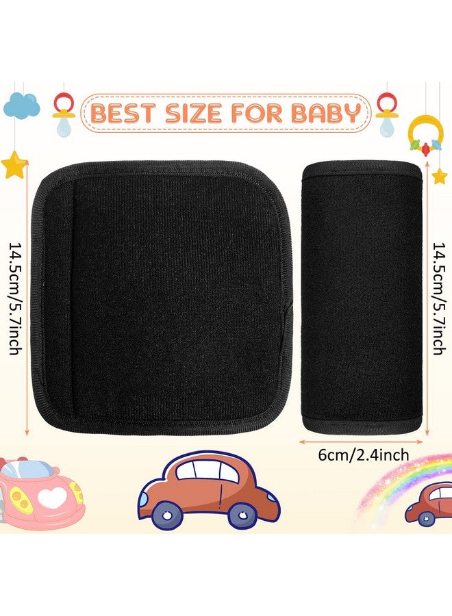 Riakrum 6 Pieces Baby Car Seat Strap Covers Soft Seat Belt Pads Cover for Kids Car Seat Straps Shoulder Pads Infant Stroller Strap Covers Seat Safety Belt Cushion for Boy and Girl - Image 2