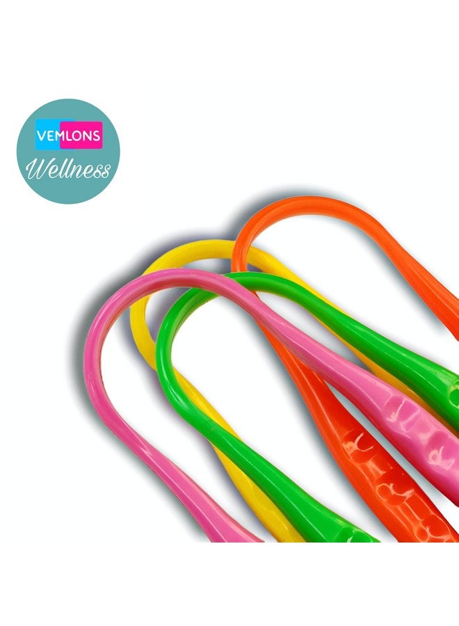 Vemlons Plastic Tongue Cleaner/Tongue Scraper(Pack of 2 multi color FREE 2 TOOTH PICK THIS PACK/WOODEN TOOTH PICK Tongue Scraper/Tongue Cleaner. - Image 3