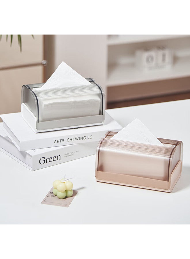 Bdo Tissue Box, Living Room Desktop Spring Tissue Dispenser, Paper Towel Storage Box, Light Luxury Simple Creative Bedroom Tissue Holder