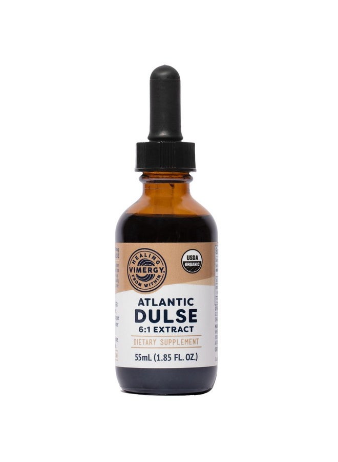Vimergy Usda Organic Atlantic Dulse Extract 55 Servings Raw Liquid Seaweed Dulse Supplement Drops Alcoholfree Vegan & Paleo Friendly (55 Ml)  - Image 1