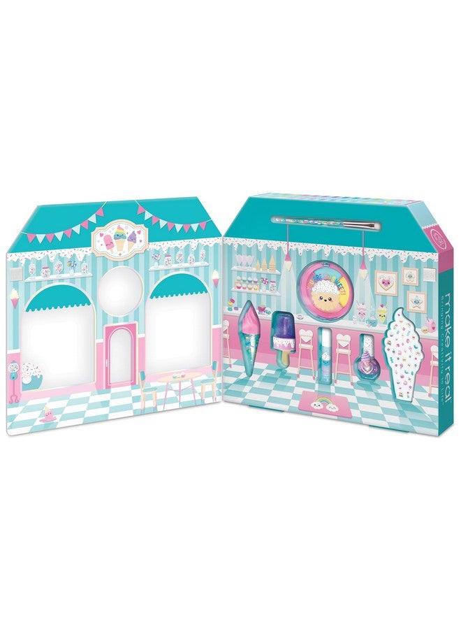 Make It Real : Candy Shop Cosmetic Set 9 Pcs, Vanilla & Strawberry Scented Cosmetics, Icecream Shaped Glosses, Beauty Kit, Tweens, Girls & Kids Ages 8+ - Image 3