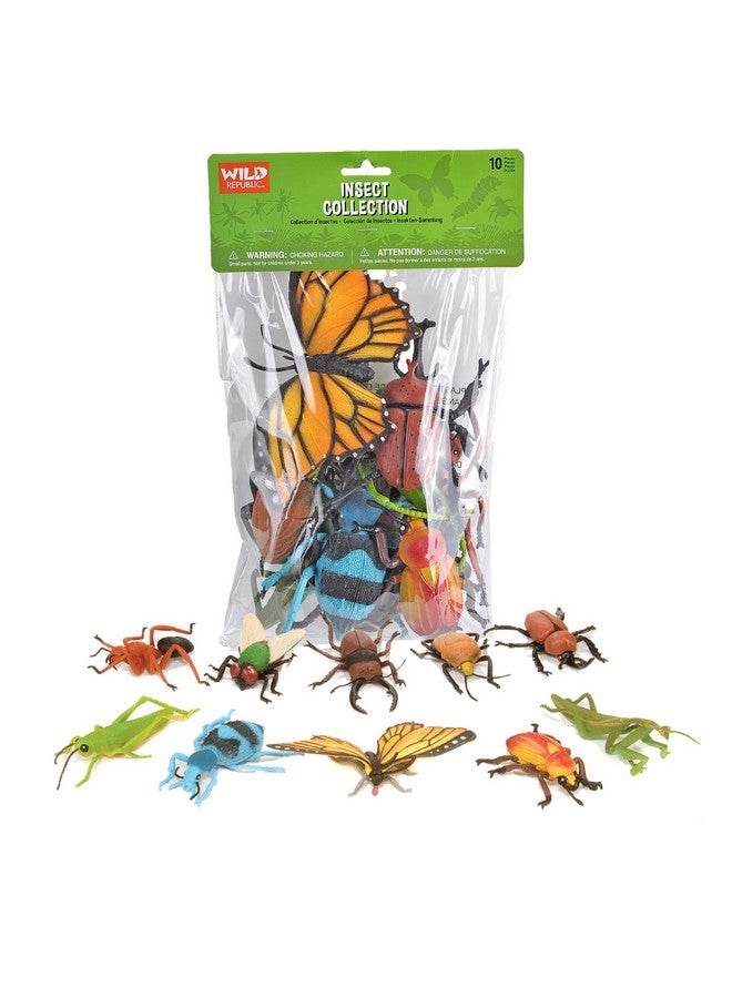 Wild Republic Insect Polybag, Kids Gifts, Educational Toy, Party Favors, 10 Pieces - Image 1