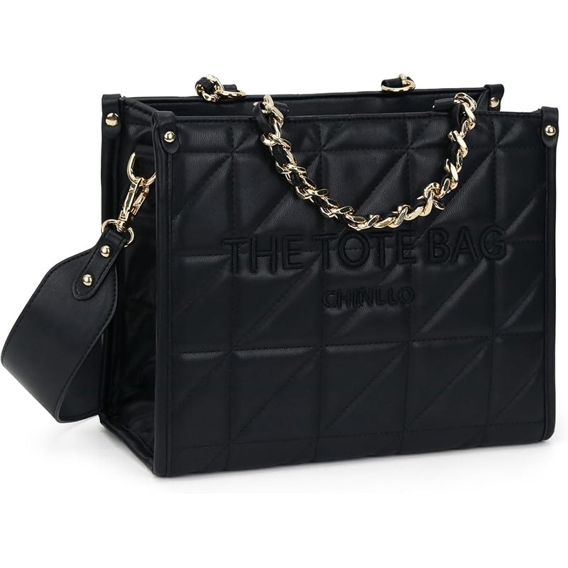Chinllo Tote Bag for Women, Top Handle Stachel Purse and Handbags with Shoulder Strap - Image 1