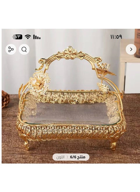 A square serving tray for serving chocolate fruits for special occasions and holidays