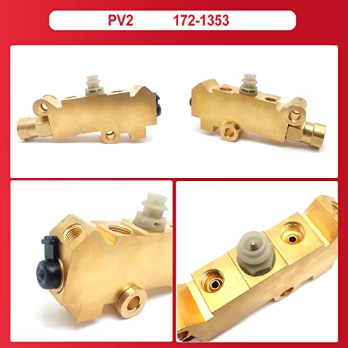 FEXON صمام التناسب المركب، PV2 172-1353 فرامل قرص/أسطوانة، فرامل أمامية أسطوانة خلفية نحاسية، بديل لسيارات شيفروليه فورد الكلاسيكية، - Image 2