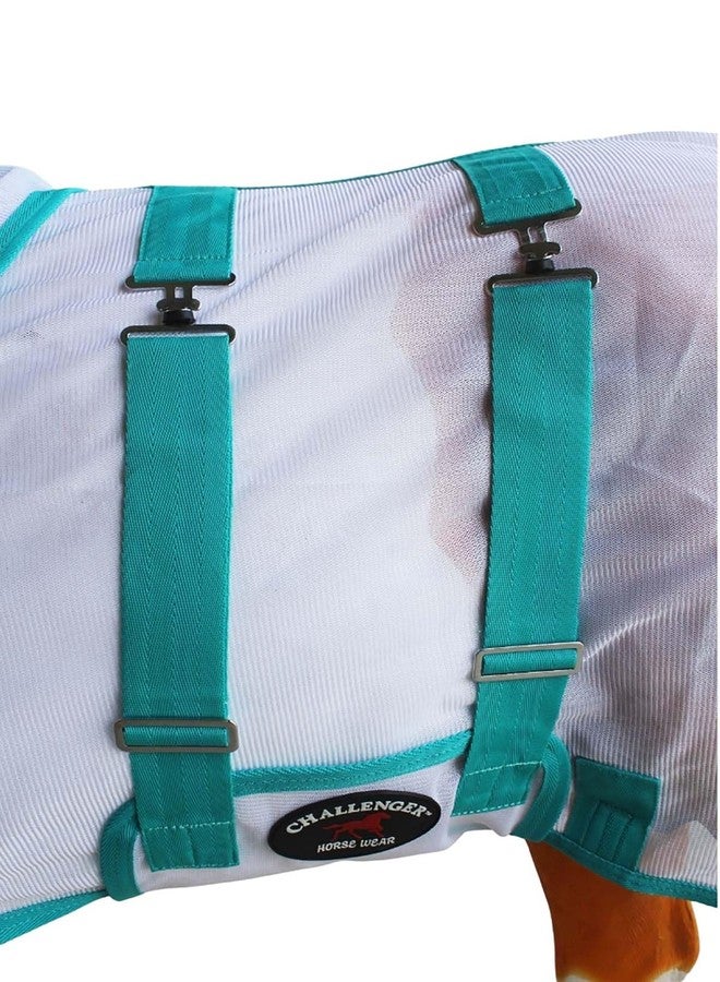 تشالنجر ملاءة صيفية بيضاء مقاس 58 بوصة لصغار الحمير والمهور والخيول 51805 - Image 4