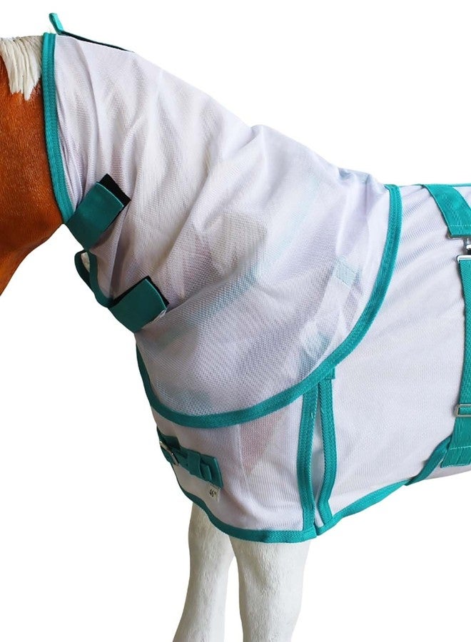 تشالنجر ملاءة صيفية بيضاء مقاس 58 بوصة لصغار الحمير والمهور والخيول 51805 - Image 3