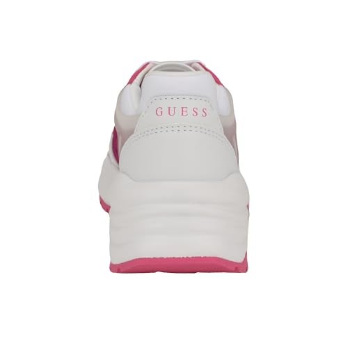 GUESS Women's Samra Sneaker, Pink/White 660, 9.5 - Image 3