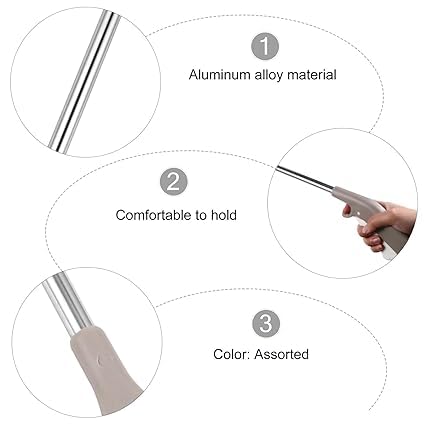 IMUU Grabber Reacher Long Handy Tools, Trash Picker Litter Picker, Stainless Steel Trash Foldable Garbage Pick Up Tool, Grabber Gripper Reaching Cleaning Tool for Garden, Picnic (Grey) - Image 4
