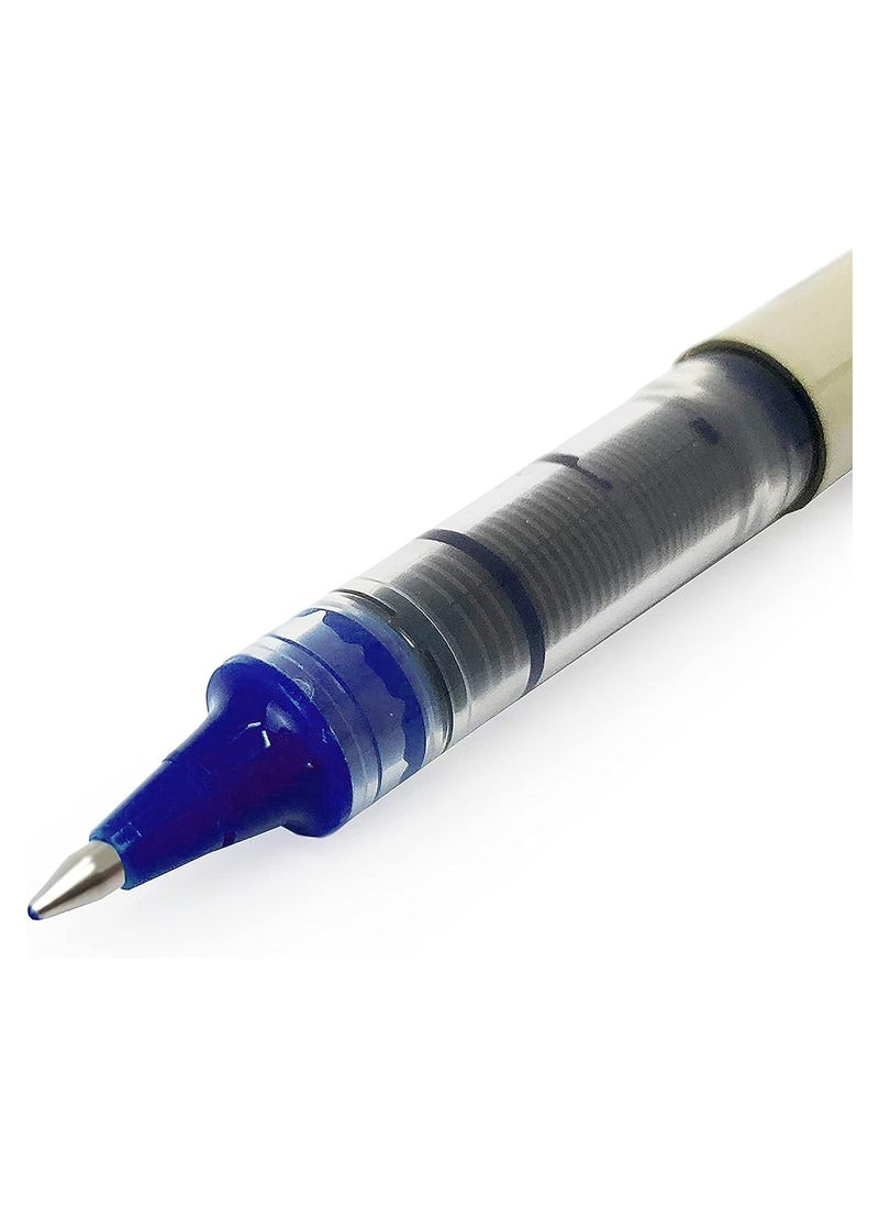 Uniball Uni-Ball - UB-157 Liquid Ink Rollerball Pens - 0.7mm Nib - Blue Ink - Pack of 5  - Image 4