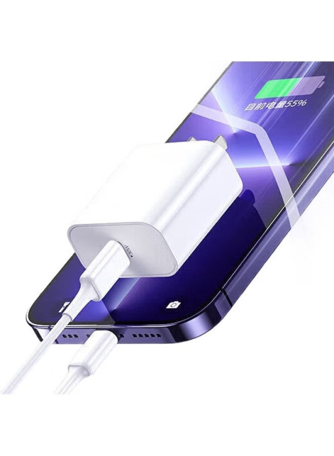 KOVOL Kewo Compatible Apple 30W Charger Set, Pd Fast Charging Adapter, Data Cable, Compatible With 20W Iphone 14/13/12/11 Pro Max/Plus/Ipad Tablet - Image 2