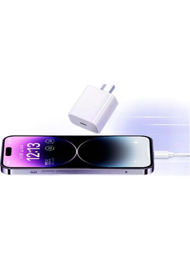 KOVOL Kewo Compatible Apple 30W Charger Set, Pd Fast Charging Adapter, Data Cable, Compatible With 20W Iphone 14/13/12/11 Pro Max/Plus/Ipad Tablet - Image 3