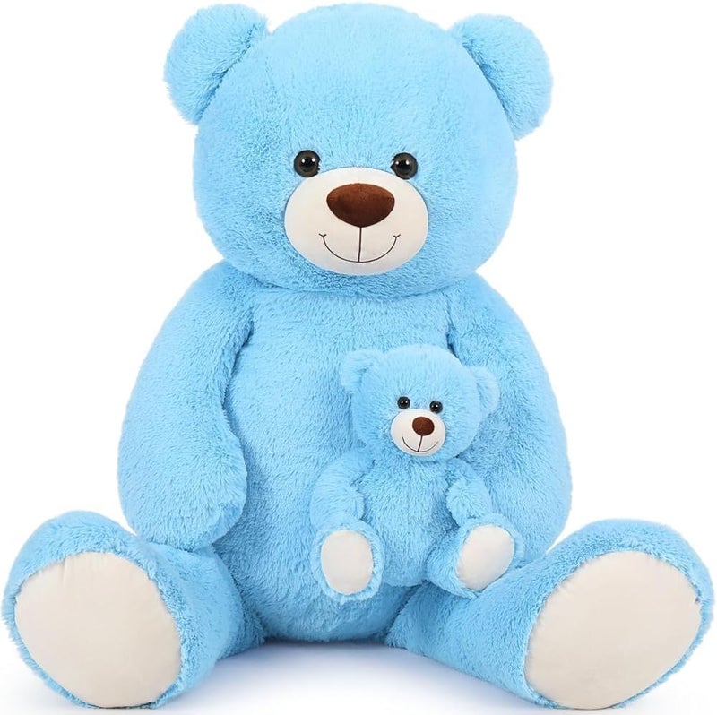 MorisMos Giant Teddy Large Teddy Bear with Baby 100cm Cuddly Toy Stuffed Animal Plush Bear - Image 5