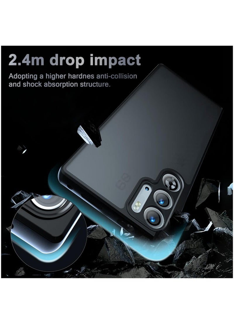 [1+1 Sets] For ZTE nubia Red Magic 10 Pro Case Cover & Screen Protector Frosted Translucent Back Protective Slim Phone Cover, Anti-Fingerprints, Anti-Fall Drop Protection，Tempered Flim  - Image 3