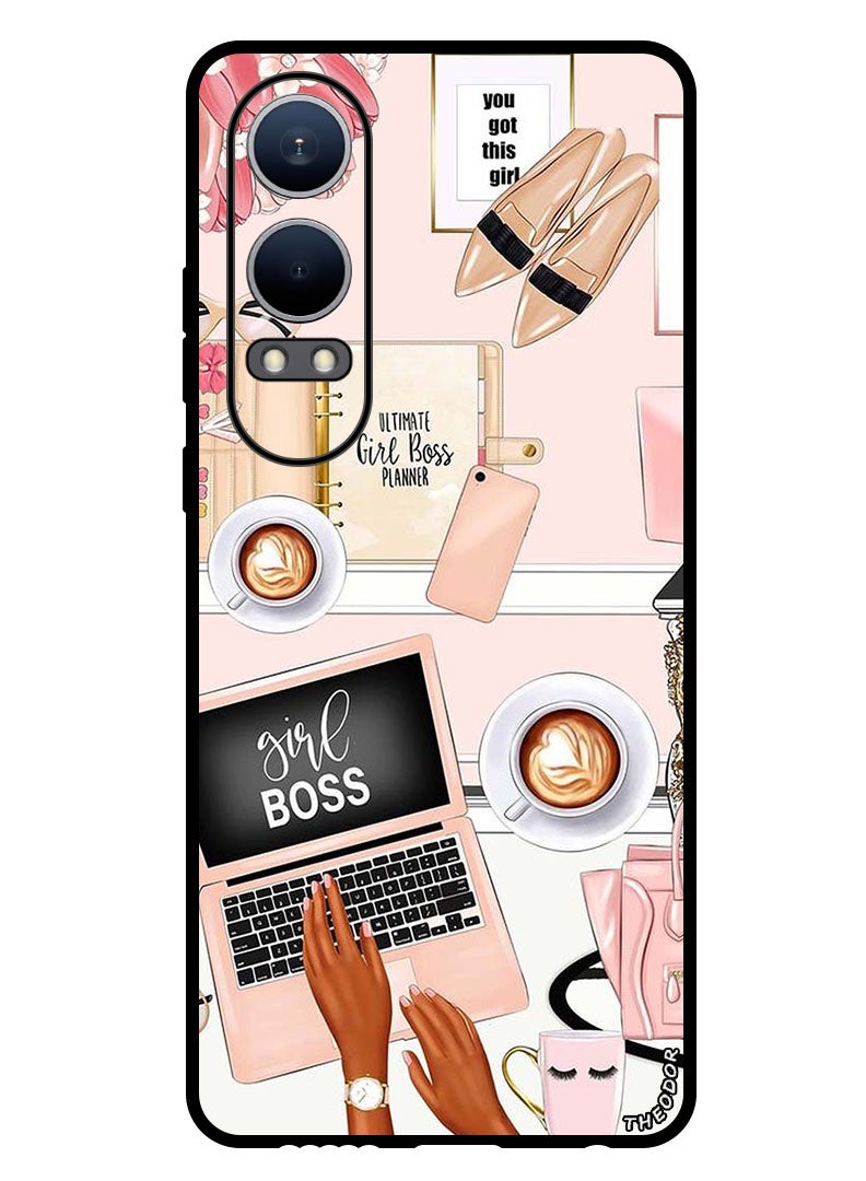 Theodor Protective Case Anti Scratch Shock Proof Bumper Cover For OnePlus Nord CE4 Lite Girl Boss Item - Image 1