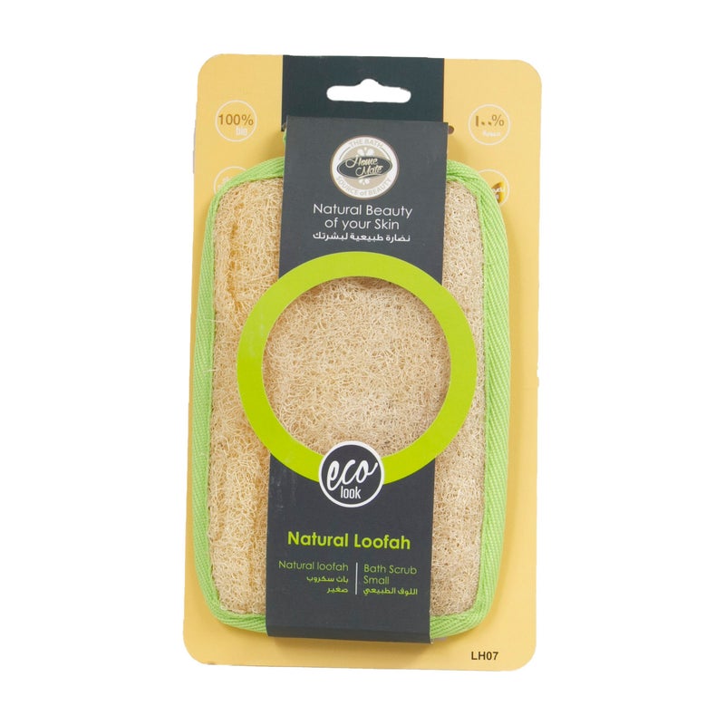 Home Mate Natural Loofah Bath Scrub Small 1 pc