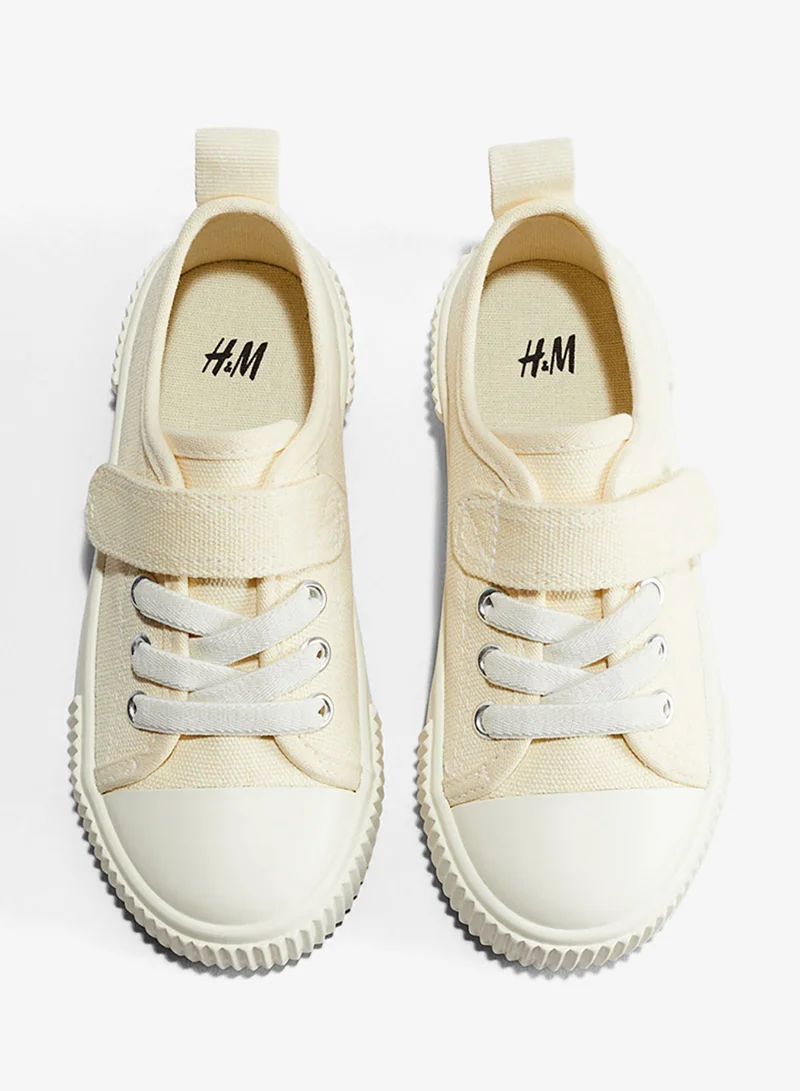 H&M Cotton canvas trainers