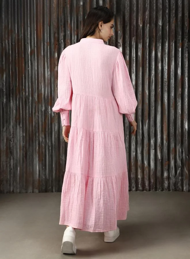 HIGH STAR Cotton Button-Down Dress