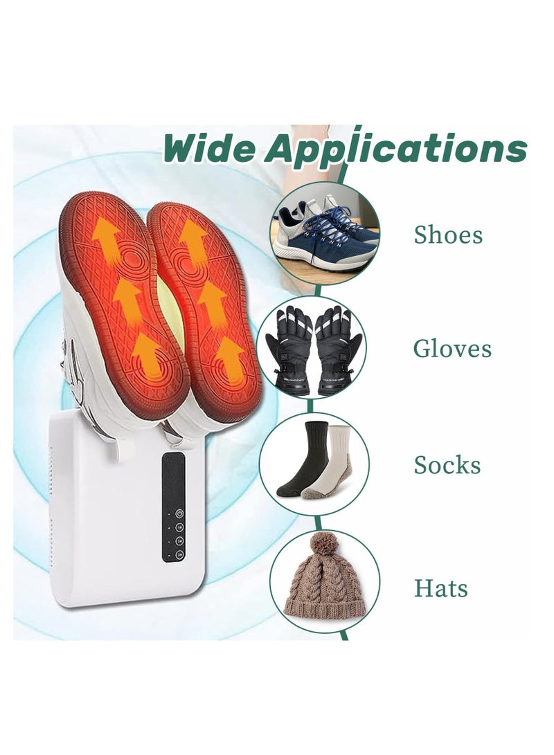 SYOSI Electric Shoe Dryer, Boot Dryer, Gloves Socks Dryer Warmer Boot Warmers with 1/2/3 Hours Timer to Dry Shoes and Eliminate Bad Odor (UK Plug) Home Care Wholesale Electric Shoe Dryer Deodorizer - Image 3