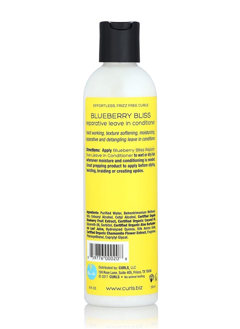Curls Curls Blueberry Bliss Reparative Leave In Conditioner - 8 oz, Helps Repair Damage and Prevent Breakage, Conditioner for Curly Hair, Wavy, and Coily Hair Types  - Image 3