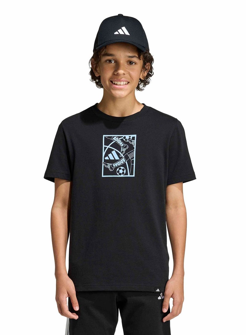 Adidas Football Graphic T-Shirt Junior - Image 1