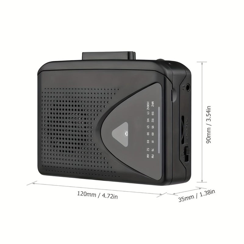 Ton007B Portable Cassette Player With AM FM Radio High Fidelity Sound Tape Noise Reduction Clear Reception Easy Operation Long Service Life Sturdy Retro Multifunction Recorder Built In Speaker - Image 2