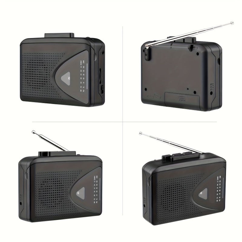 Ton007B Portable Cassette Player With AM FM Radio High Fidelity Sound Tape Noise Reduction Clear Reception Easy Operation Long Service Life Sturdy Retro Multifunction Recorder Built In Speaker - Image 4