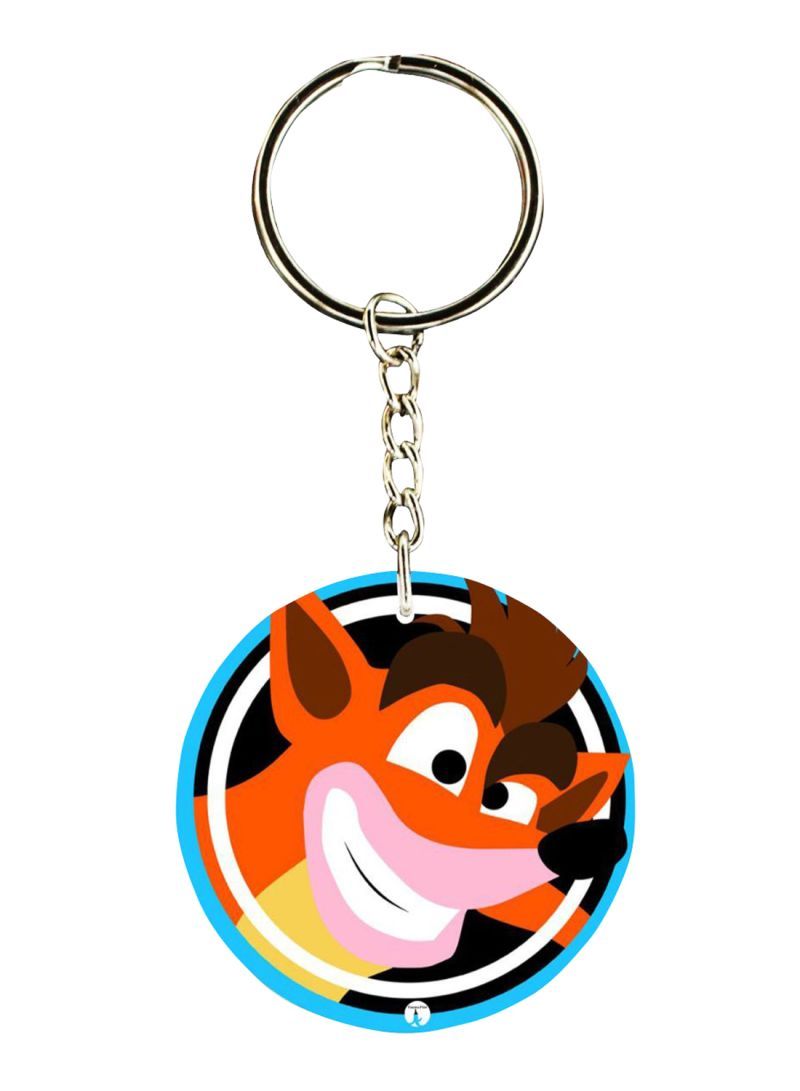 The Crash Video Game Printed Keychain