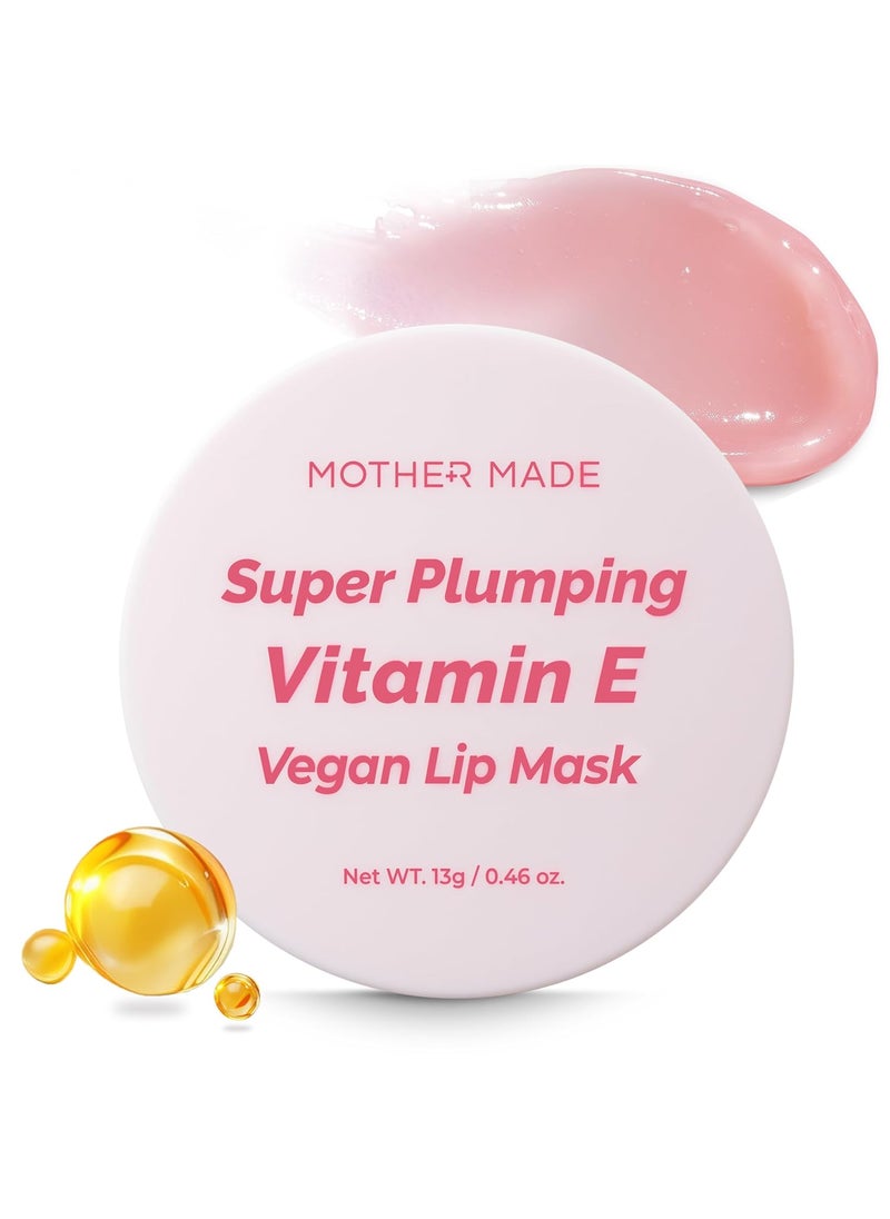 MOTHER MADE Lip Care Balm Stocking Stuffer  Vitamin E Vegan Lip Mask with Organic Shea Butter Natural Oils Vegan Collagen Gifts for Women Korean Skin Care 046 floz 