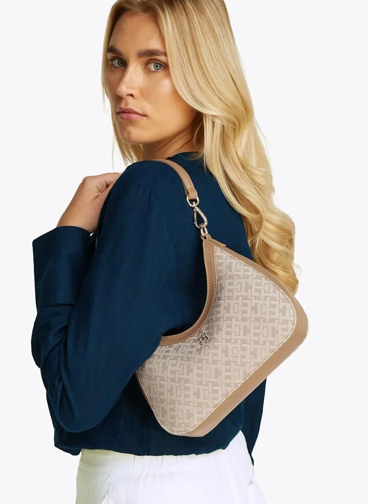 تومي هيلفيغر Logo Detailed  Zip Over Satchel
