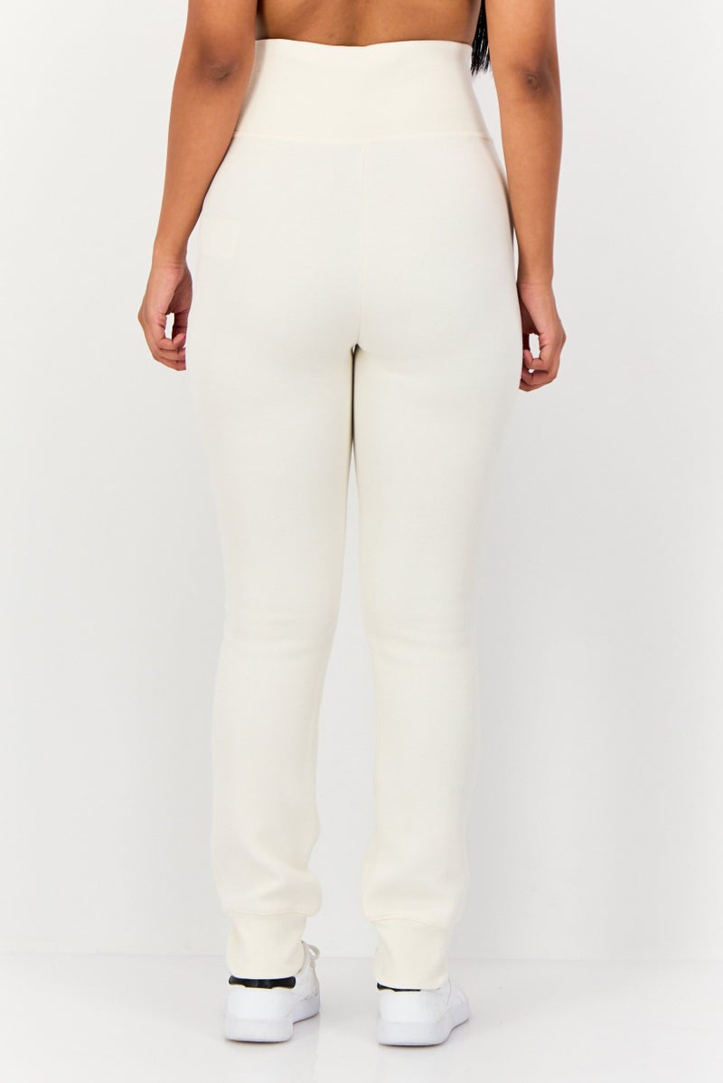 Nike Women Slim Fit Outdoor Sweatpants, Cream - Image 3