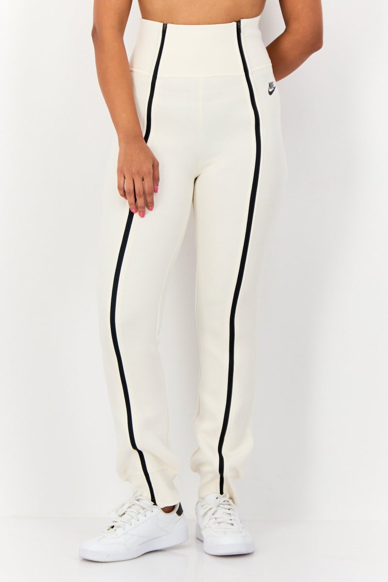 Nike Women Slim Fit Outdoor Sweatpants, Cream - Image 1