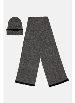 Body Glove Women 2 Pieces Brand Logo Scarf And Beanie Set, Grey  - Image 2