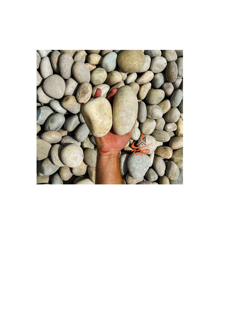 كنب مواد حديقة طبيعية من حصى النهر الكبيرة - Image 2