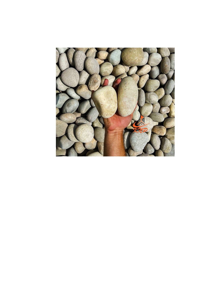 كنب مواد حديقة طبيعية من حصى النهر الكبيرة - Image 3