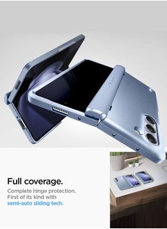 Spigen Slim Armor Pro Samsung Galaxy Fold 5 Case Cover [Hinge Coverage] - Sierra Blue  - Image 5